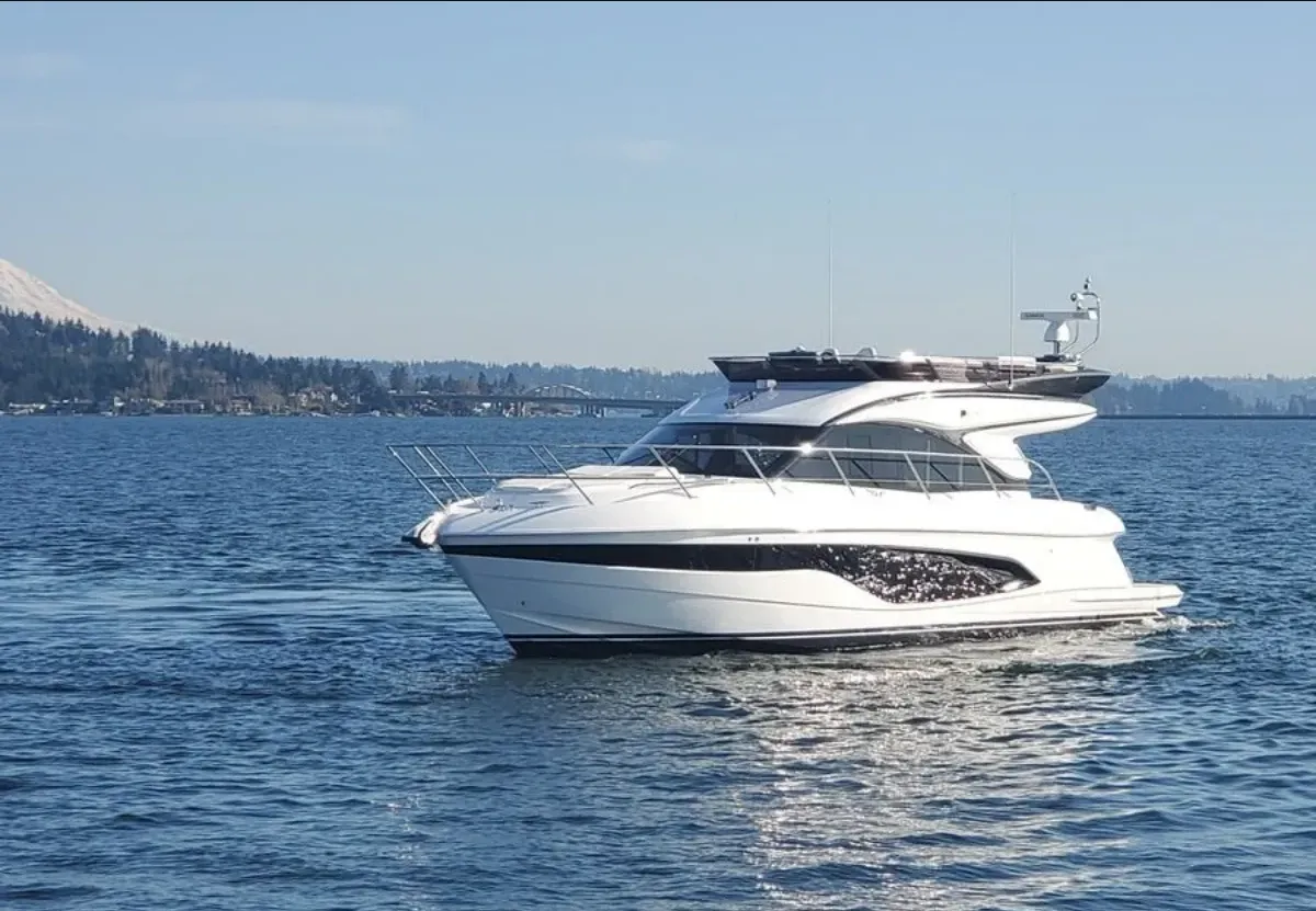 Yacht sailing on the sea